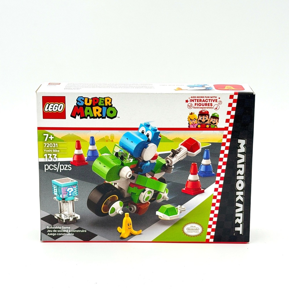 LEGO Super Mario Mario Kart Yoshi Bike 72031 Building Set 133 Pieces New